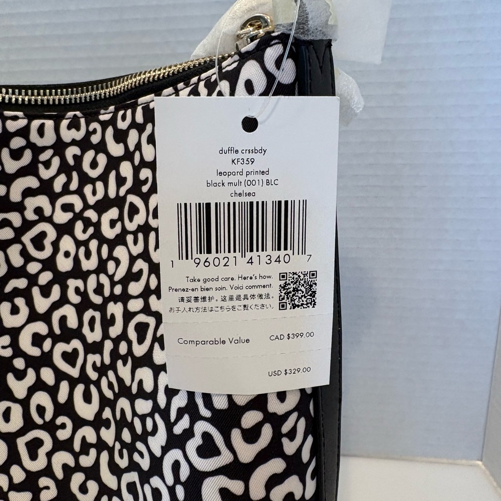 Kate Spade NY Chelsea Leopard Duffle Crossbody Bag - NEW - Picture 5 of 5